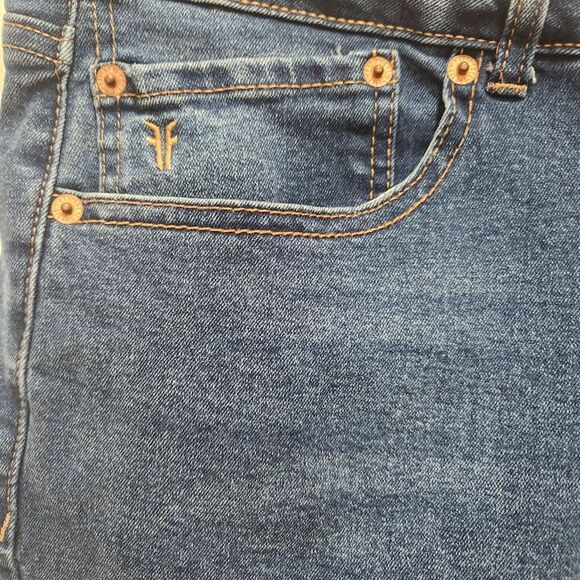 Frye Amari Wash Blue Jeans Women's Size 14 Cuffed Straight Leg Casual  Classic - Picture 5 of 7